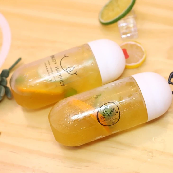 NH Plastic Bottles With Caps That Have A Hole For Juices