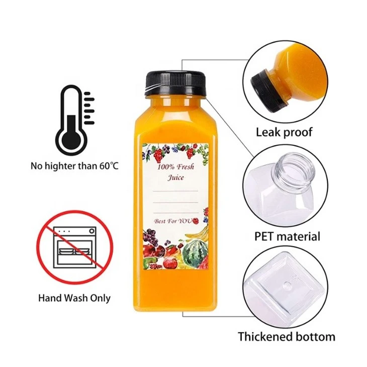 8 Oz Juice Bottles With Lids