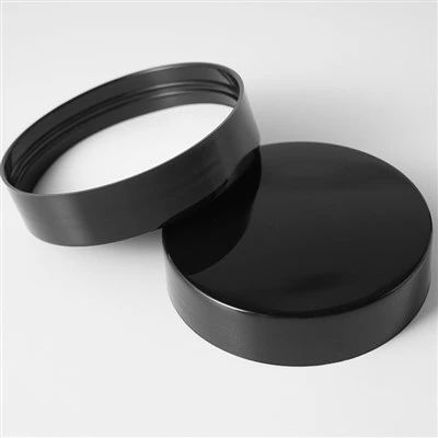 Toples Plastik Hitam Matte PET Untuk Krim Wajah