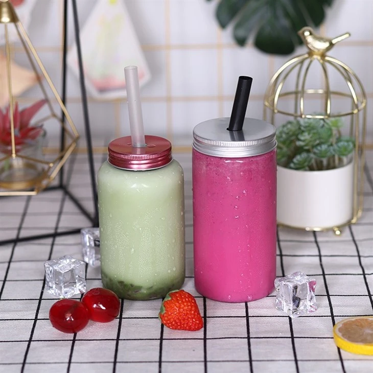 Plastic PET Beverage Bottle With Aluminum Cap