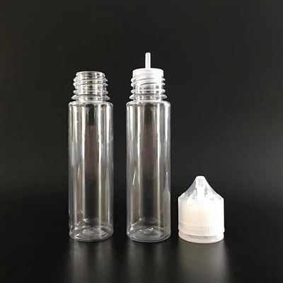 Botol PET E-Liquid Peras Kosong, Botol Penetes Plastik Hitam Semi-transparan Tahan Anak Untuk Minyak Atsiri & Cairan DIY, Tersedia Paket Massal