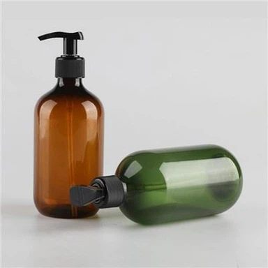 Botol Pompa Cuci Tubuh Hijau Amber