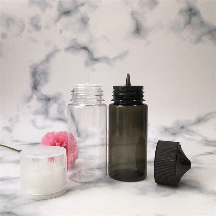 100pcs Empty Fat E Liquid Bottles 10ml 15ml 30ml 60ml 100ml 120ml PET Long Dropper Bottle Plastic Bottle For ELiquid Nail Gel