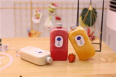 French Square Pet Beverage Bottles 350ml Botol Minuman