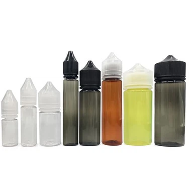V3 Botol Penetes Cairan Plastik PET Transparan Minyak Gorilla 10ml 15ml 30ml 60ml 100ml 120ml